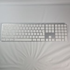 Apple Aluminum Keyboard with Numeric Keypad - Silver and White